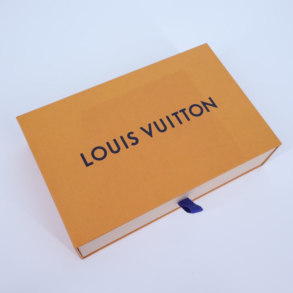 LOUIS VUITTON Orange and Navy Drawer Closure Gift Box 9x5.75x2.25
